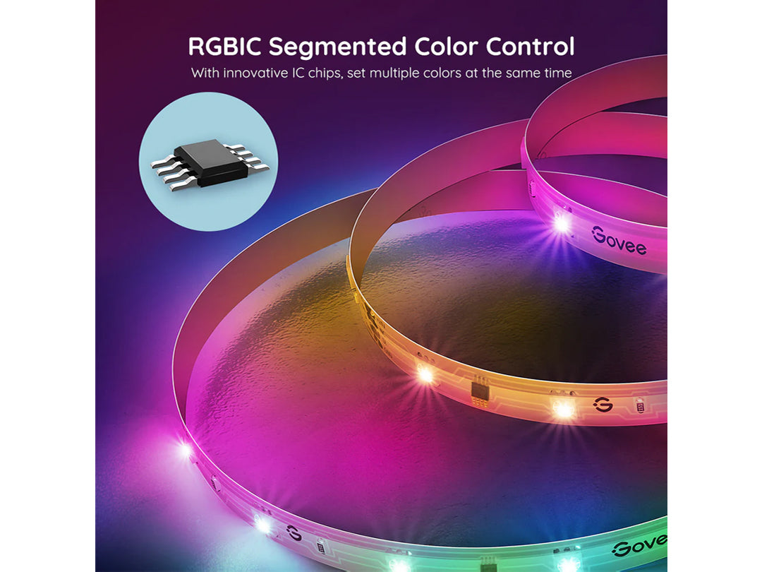 Govee RGBIC Basic Wi-Fi + Bluetooth LED Strip Lights - 5m Govee RGBIC Basic Wi-Fi + Bluetooth LED Strip Lights - 5m